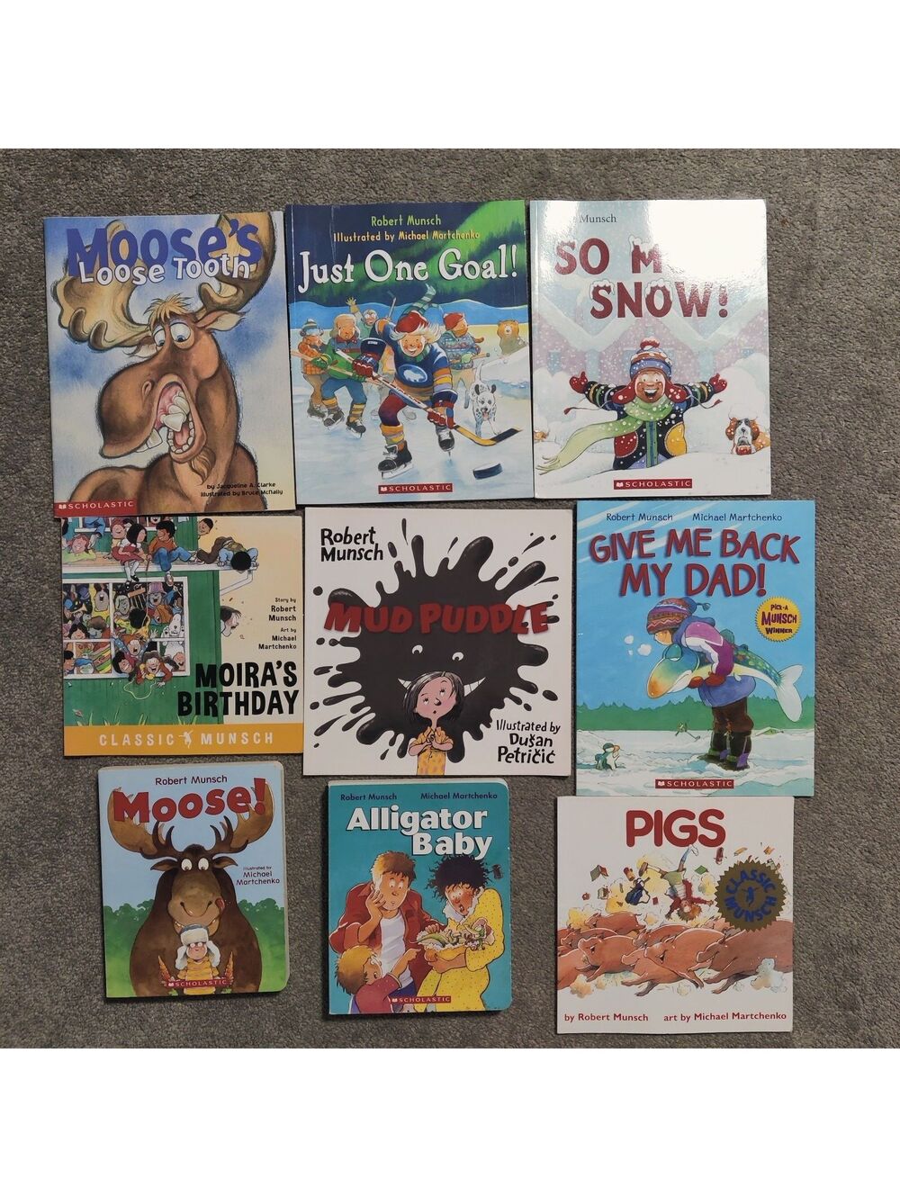 Lot of 9 Children's Picture Books Robert Munsch Bundle Scholastic Paperbacks